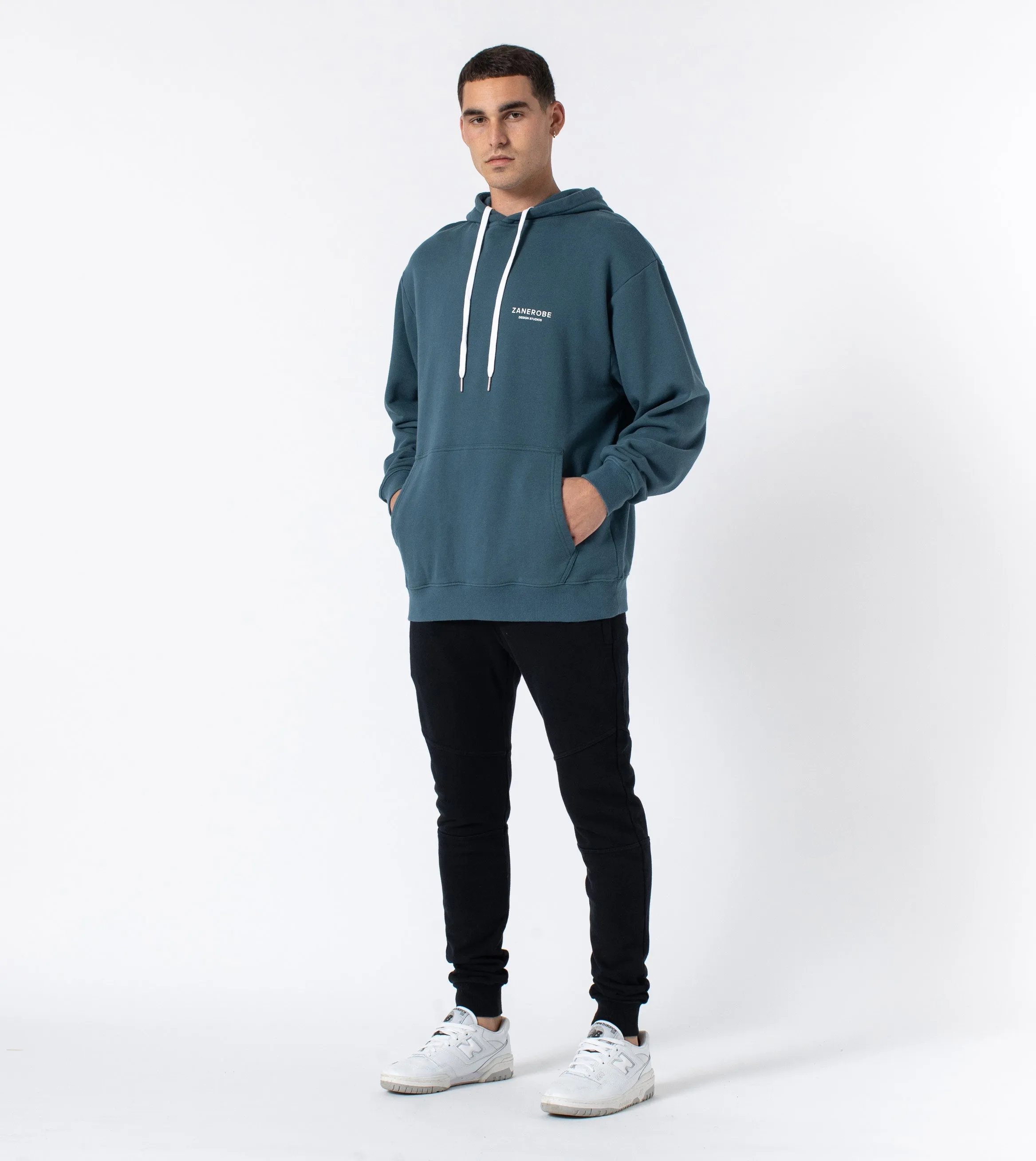 ZRGH Orgo Hood Sweat Dk Aqua