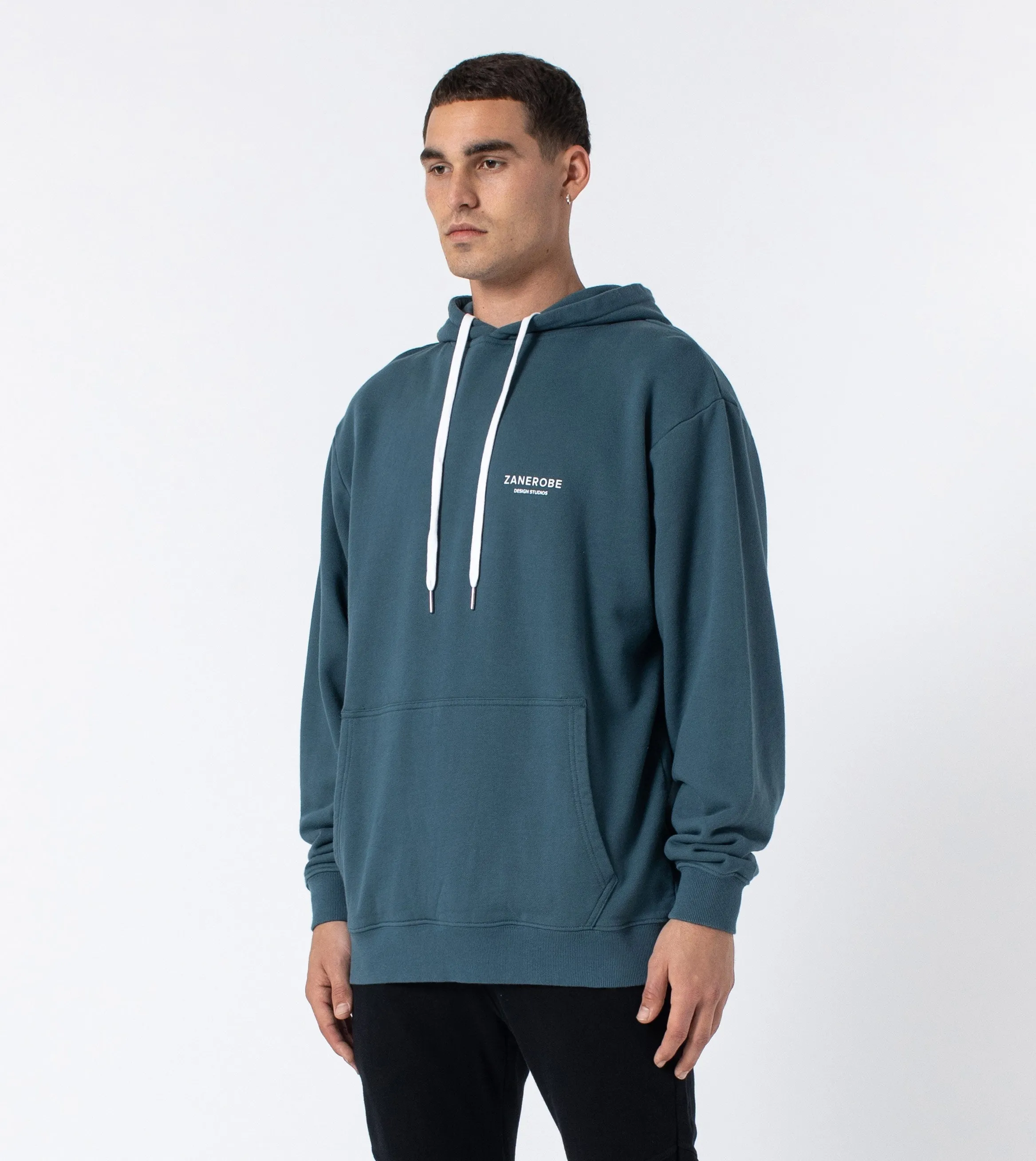 ZRGH Orgo Hood Sweat Dk Aqua