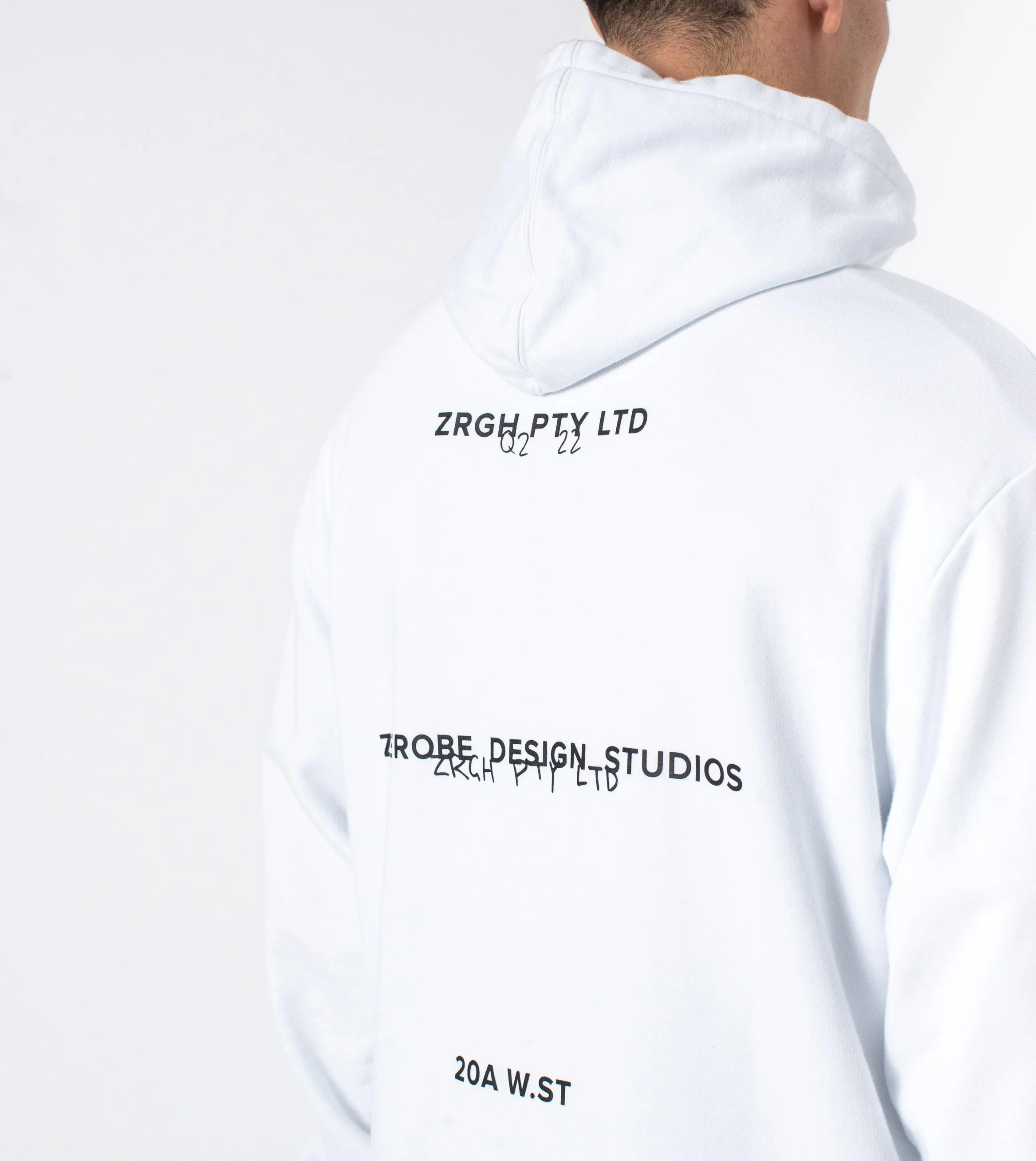 ZRGH Orgo Hood Sweat White